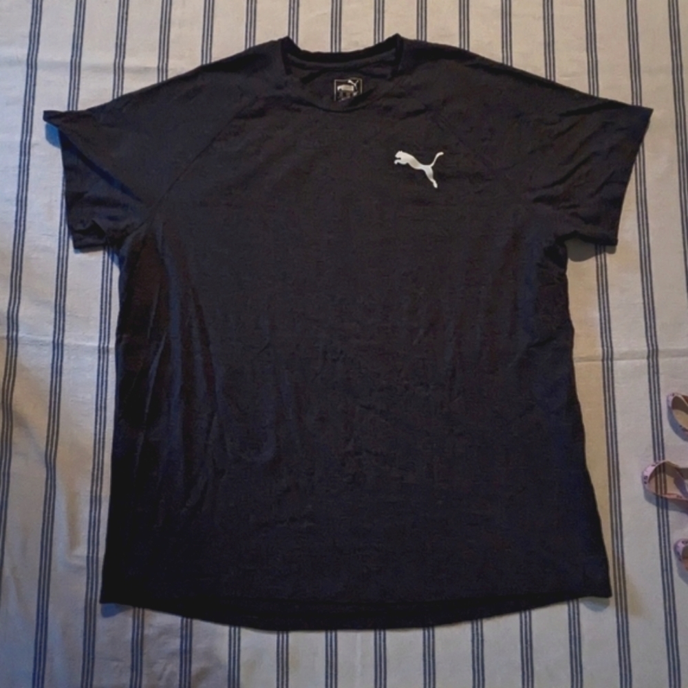 PUMA MEN'S ATHLETIC FIT TEE - XXL GRAY